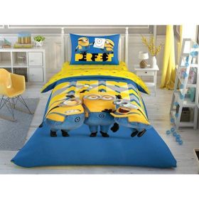 Taç Lisanslı Minions Perfect Tek Kişilik Nevresim Takımı