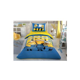 Taç Lisanslı Minions Perfect Tek Kişilik Nevresim Takımı