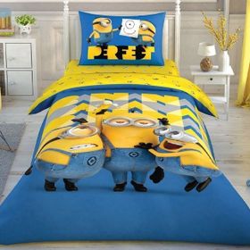 Taç Lisanslı Minions Perfect Tek Kişilik Nevresim Takımı