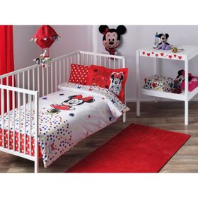 Taç Lisanslı Minnie Mouse Sketch Bebek Uyku Seti