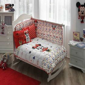 Taç Lisanslı Minnie Mouse Sketch Bebek Uyku Seti