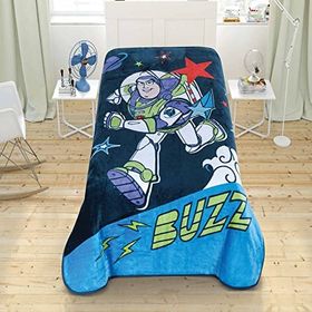 Taç Lisanslı Polyester Toy Story Buzz Çok Renkli Tek Kişilik Battaniye
