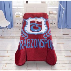 Taç Lisanslı Polyester Trabzonspor Şampiyon Çok Renkli Tek Kişilik Battaniye