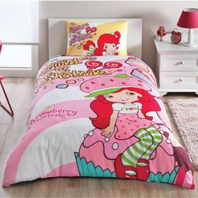 Taç Lisanslı Strawberry Shortcake Tek Kişilik Nevresim Takımı