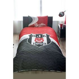 Taç Lisanslı Tek Kişilik Beşiktaş Logo Yatak Örtüsü