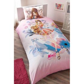 Taç Lisanslı Winx Bloom Tek Kişilik Nevresim Takımı