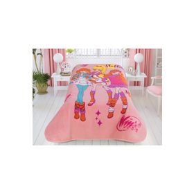 Taç Lisanslı Winx Pink Magic Tek Kişilik Battaniye