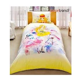 Taç Lisanslı Winx Stella Water Colour Nevresim Takımı