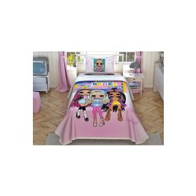 Taç Lol Surprise Omg Babes Lisanslı 120x200 cm Pike Takımı