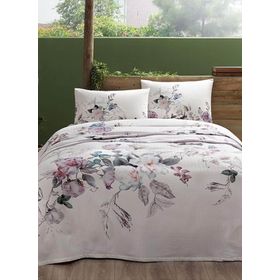 Taç Lucina Pembe Tek Kişilik Pike Takımı