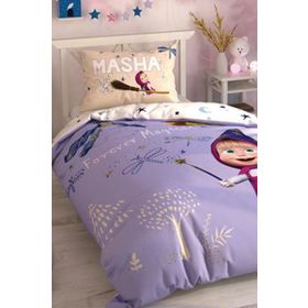 Taç Masha And Bear Lisanslı Tek Kişilik Nevresim Takımı