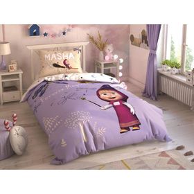 Taç Masha And Bear Lisanslı Tek Kişilik Nevresim Takımı