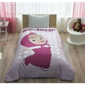 Taç Masha And Bear Lisanslı Tek Kişilik Nevresim Takımı