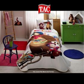 Taç Masha Tek Kişilik Pike Takımı