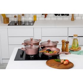 Taç Mastercook 7 Parça Granit Tencere Seti Rosegold