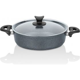 Taç Mastercook Granit 30 cm Uzay Grisi Basık Tencere