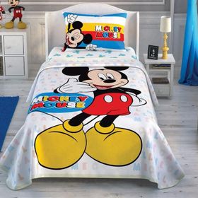 Taç Mickey Call Me Lisanslı Tek Kişilik Pike Takımı