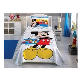 Taç Mickey Call Me Lisanslı Tek Kişilik Pike Takımı