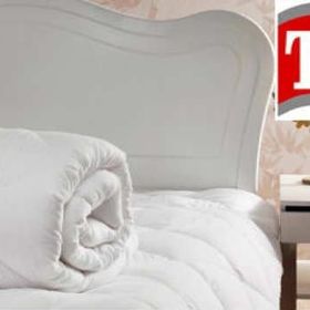 Taç Microfiber 155x215 cm Beyaz Tek Kişilik Yorgan