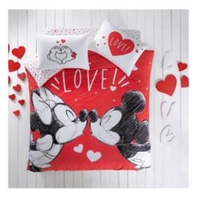 Taç Minnie&Mickey Lovely Lisanslı Çift Kişilik Nevresim Takım