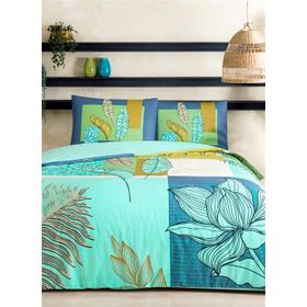 Taç Monstera Mint Ranforce Tek Kişilik Nevresim Takımı
