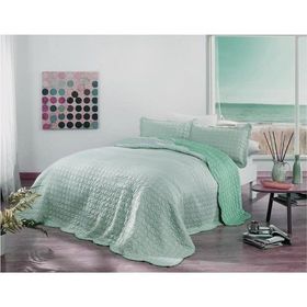 Taç Muse Mint Yatak Örtüsü