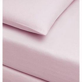 Taç Pamuklu Lastikli 120x200 cm Tek Kişilik Pembe Çarşaf Seti