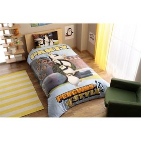 Taç Penguins Party Tek Kişilik Nevresim Takımı