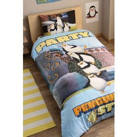 Taç Penguins Party Tek Kişilik Nevresim Takımı