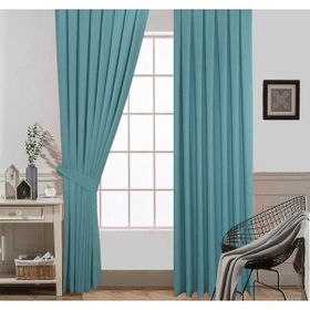 Taç Pileli Soft Kumaş Kahve 60x260 cm Fon Perde