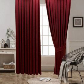 Taç Pileli Soft Kumaş Kahve 60x260 cm Fon Perde