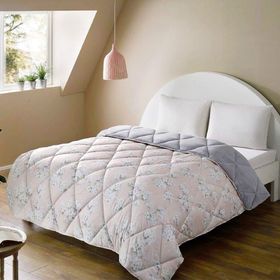 Taç Polar Emprime Flora Pembe Yorgan