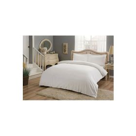 Taç Premium Basic King Size Pamuk Saten Beyaz Çift Kişilik Nevresim Takımı