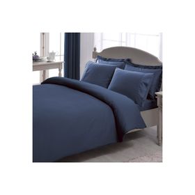 Taç Premium Basic Stripe Lacivert King Size Nevresim Takımı