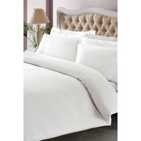 Taç Premium Basic Stripe Pamuk Saten Çift Kişilik Nevresim Takımı