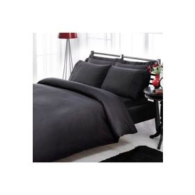 Taç Premium Basic Stripe Siyah Çift Kişilik Nevresim Takımı