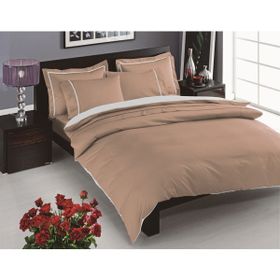 Taç Prestige Saten Delux Cappuccino 200 x 220 cm Çift Kişilik Nevresim Takımı