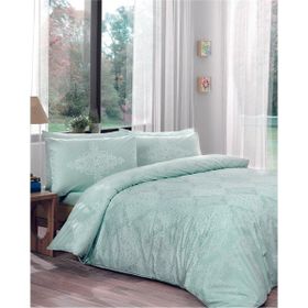 Taç Ranforce Blanche Mint Çift Kişilik Nevresim Takımı