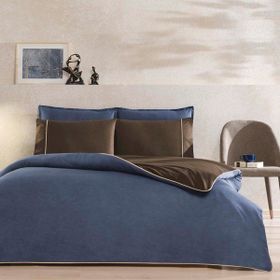 Taç Riven Lacivert 200 x 220 cm Biyeli Çift Kişilik Nevresim Takımı