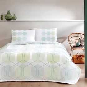 Taç Romy Mint Tek Kişilik Genç Modası Pike Takımı