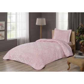 Taç Rosellla Pembe Yatak Örtüsü Seti