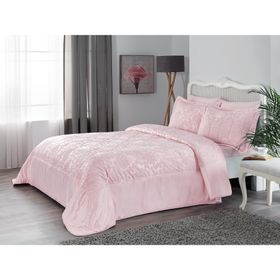 Taç Rosellla Pembe Yatak Örtüsü Seti
