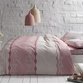 Taç Sally Pembe Çift Kişilik Ranforce Nevresim Takımı