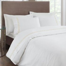 Taç Saten Delux Diamond Bej 200 x 220 cm Çift Kişilik Nevresim Takımı