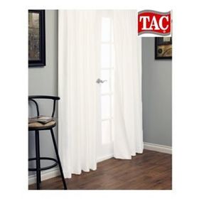 Taç Saten Perde Beyaz 525x260 cm Güneşlik