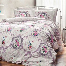 Taç Selina Lila Ranforce Çift Kişilik Nevresim Takımı