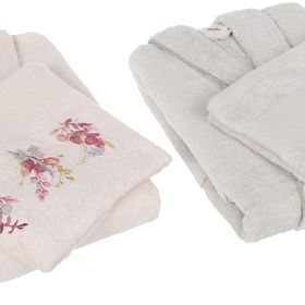 Taç Soft Bamboo Darla Somon Taş Çift Kişilik Bambu Aile Seti