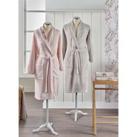 Taç Soft Bamboo Darla Somon Taş Çift Kişilik Bambu Aile Seti