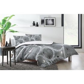 Taç Sparkle Gri Ranforce Çift Kişilik Nevresim Takımı