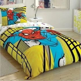 Taç Spiderman Exciting Jump Tek Kişilik Lisanslı Nevresim Takımı